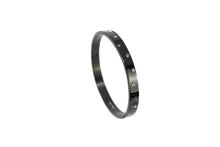 Load image into Gallery viewer, Matte Black Swarovski Crystal Bangle