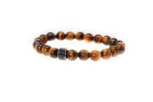 Load image into Gallery viewer, Tiger Eye bracelet for men