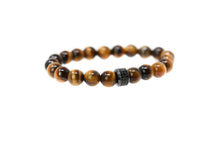 Load image into Gallery viewer, Tiger Eye Bracelet for men