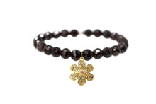 Load image into Gallery viewer, Gold charm Beaded Bracelet