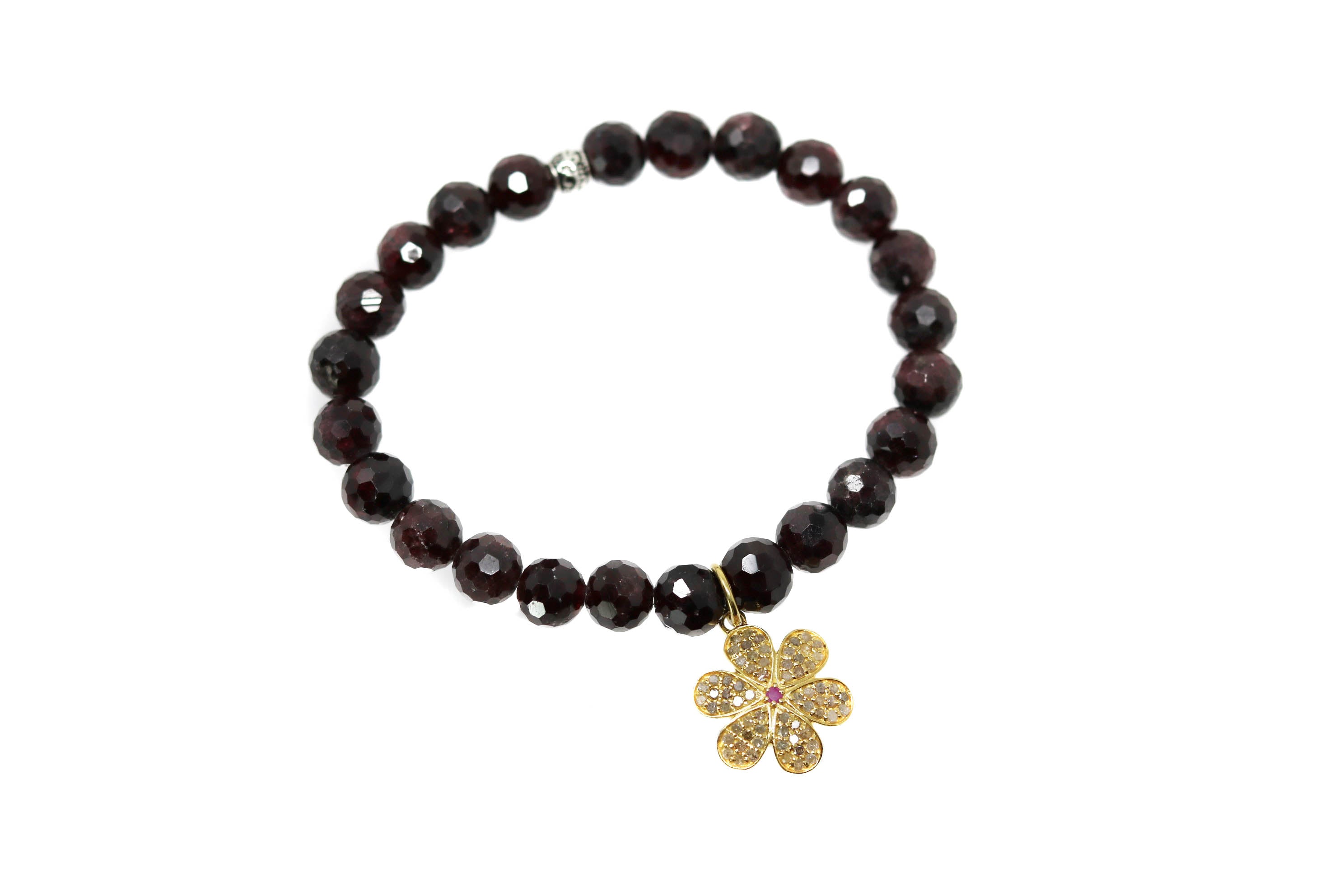Gold Perennial Gold charm Beaded Bracelet