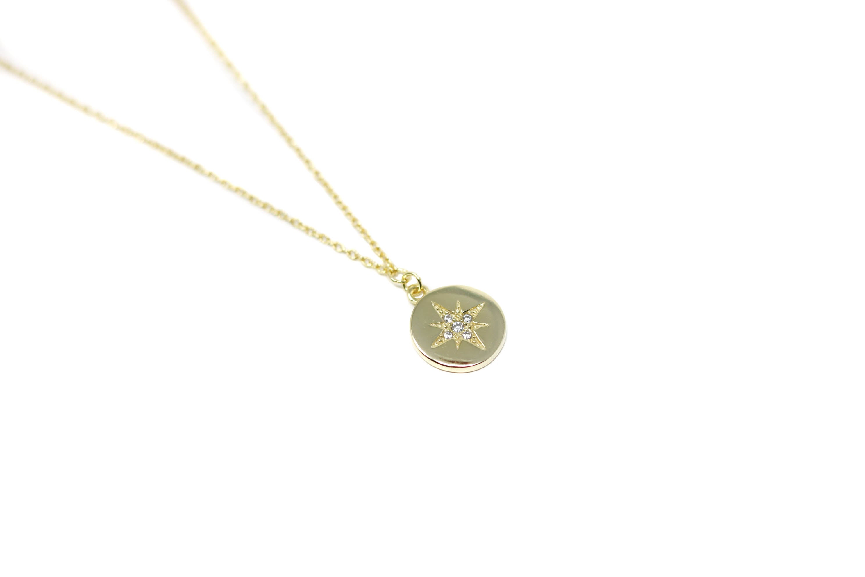 Gold Crystal Star Gold Necklace Women