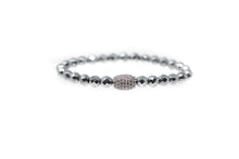 Load image into Gallery viewer, Silver Bead Bracelet
