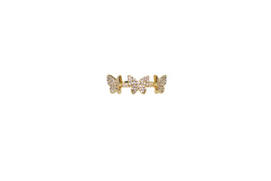 14k Pave Butterfly