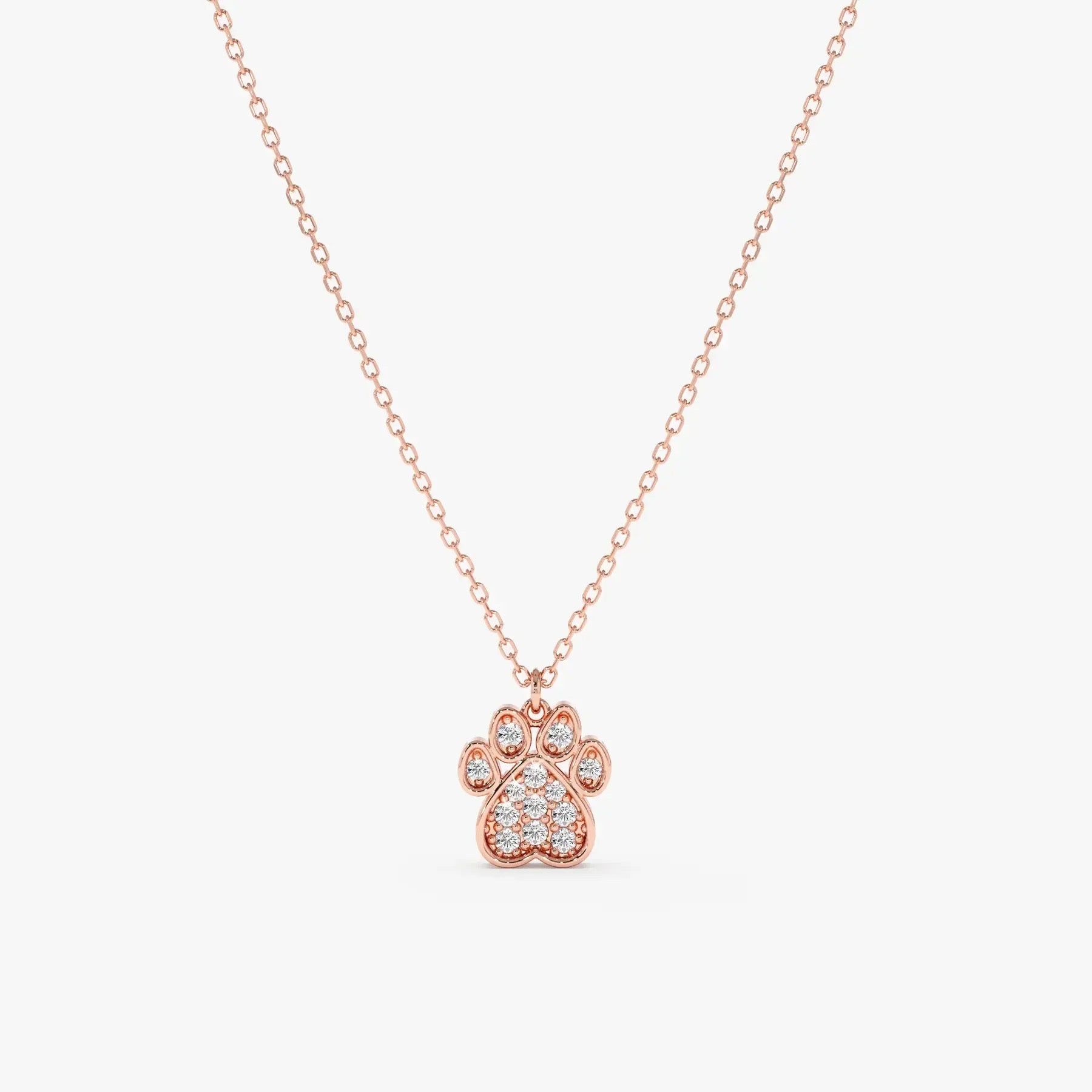 Pave Rose Gold Paw Pave Rose Gold Paw