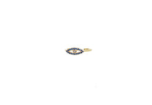 Load image into Gallery viewer, 14k Sapphire Evil Eye