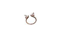 Load image into Gallery viewer, Rose Gold Trillion Cut Ring
