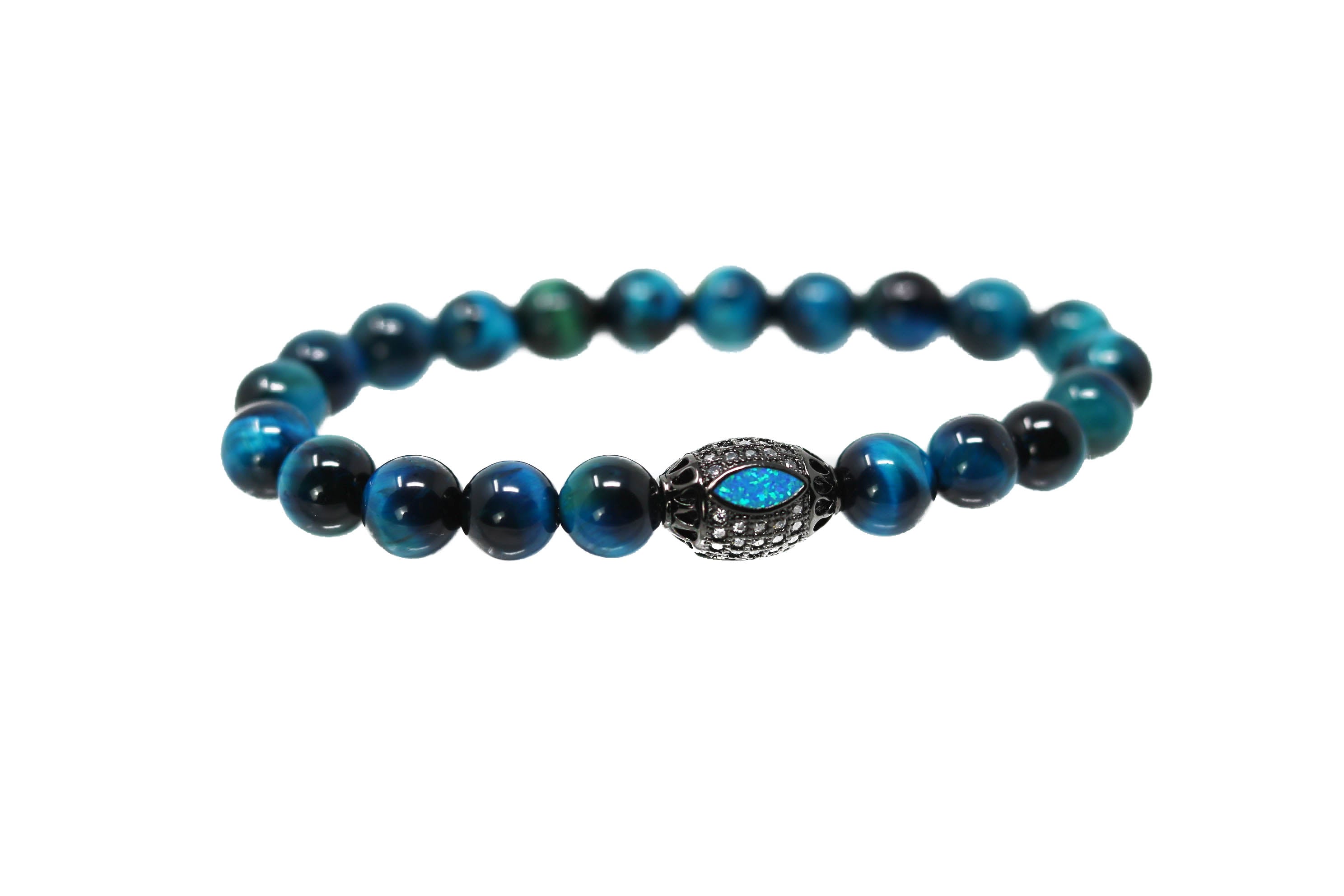Opal Blue Blue Beads