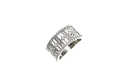 Pave Crystal Silver