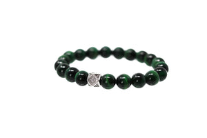 Emerald Green Beaded Bracelet