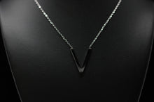 Load image into Gallery viewer, Silver V Necklace