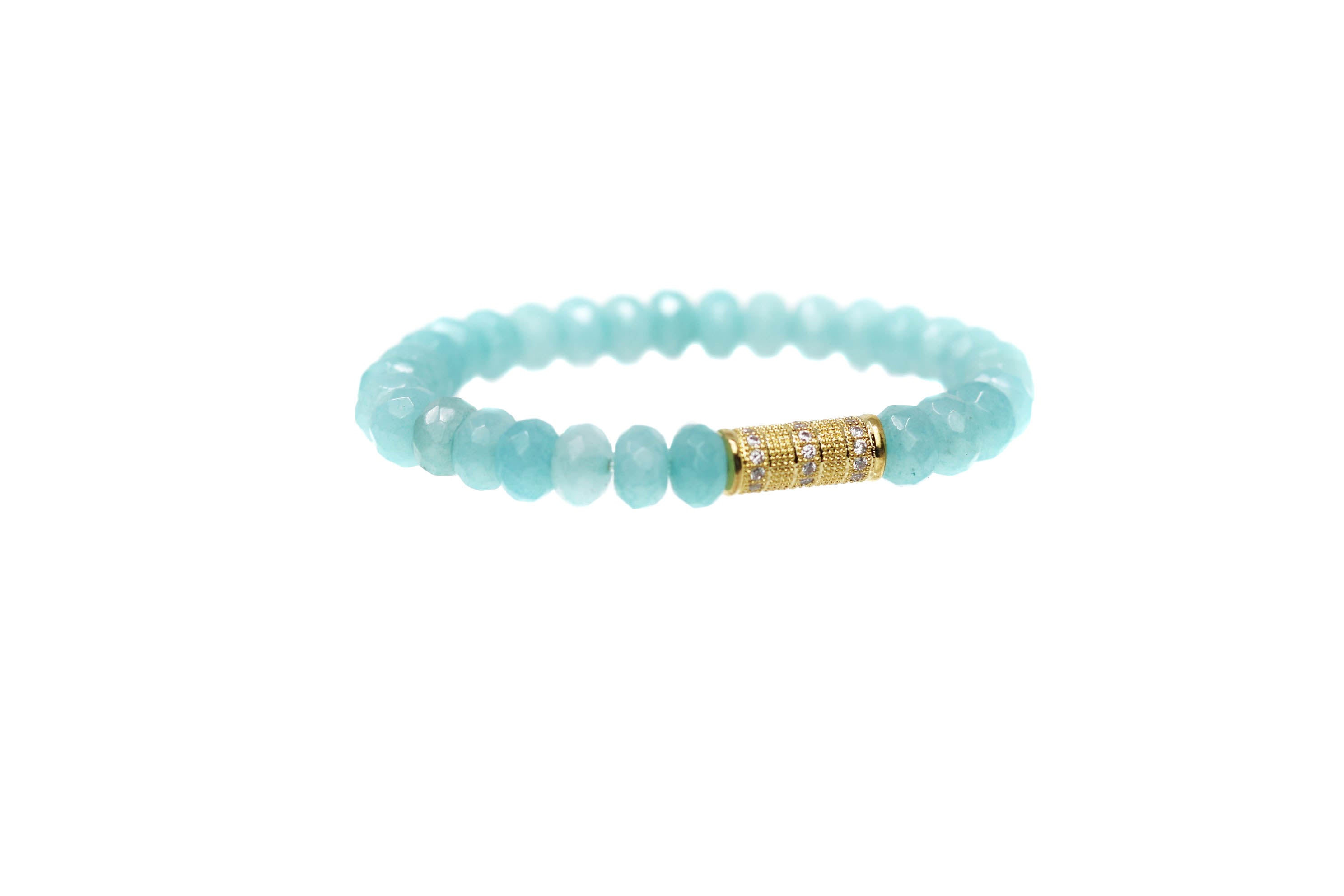 Gold Ocean Blue Bracelet