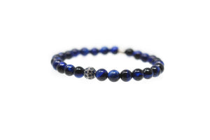 Sapphire Diamond Bead Bracelet