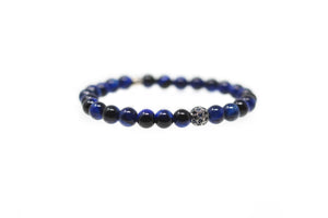 Sapphire Diamond Bead Bracelet