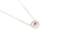 Load image into Gallery viewer, Rose Gold Evil Eye Necklace