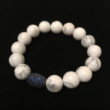 Load image into Gallery viewer, Sapphire Diamonds White Beads