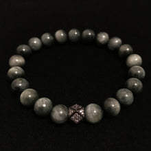 Load image into Gallery viewer, Grey Beaded Bracelet 
