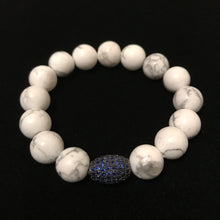 Load image into Gallery viewer, Sapphire Diamonds White Beads