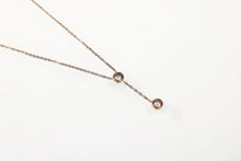 Load image into Gallery viewer, Rose Gold Necklace with Diamond Pendants