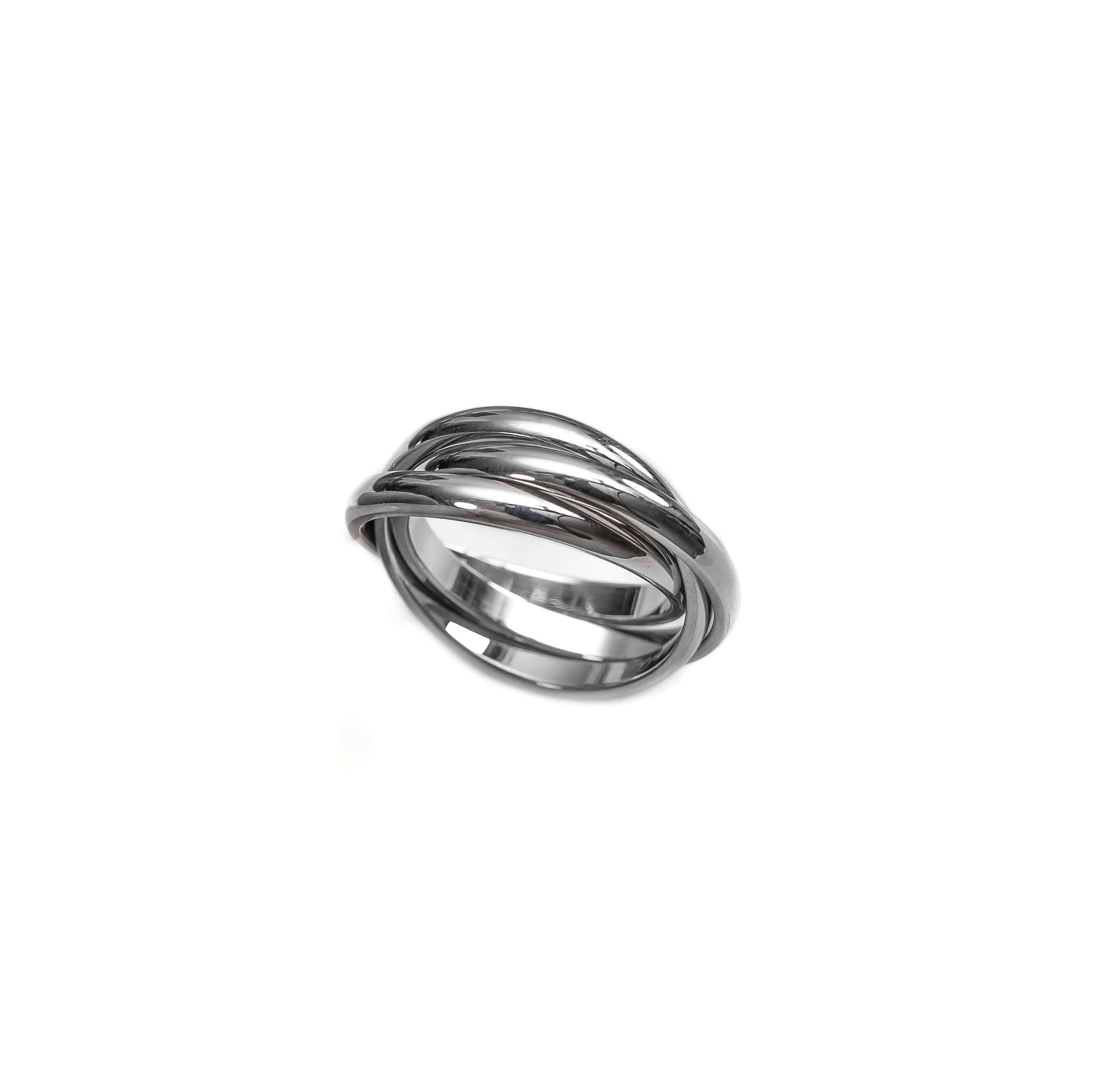 Silver Link Trinity Ring Silver