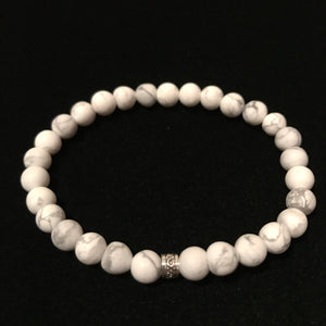 White Beaded Bracelets