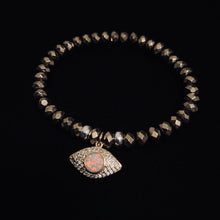 Load image into Gallery viewer, Gold Opal Beaded Bracelet