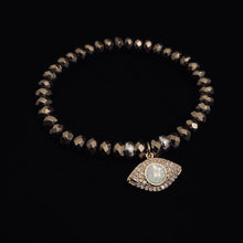 Load image into Gallery viewer, Gold Opal Beaded Bracelet