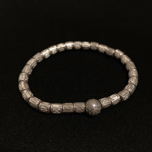 Load image into Gallery viewer, Silver Beads Pave Diamonds